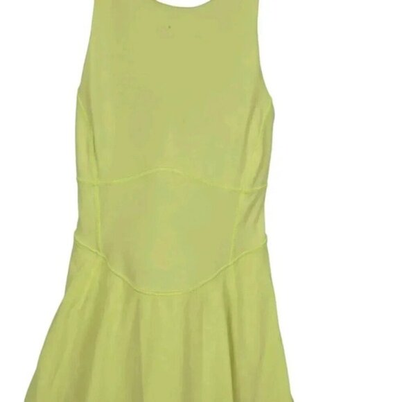 Lululemon Court Crush Dress Electric Lemon Tennis Pickle Ball Size 4 - Picture 6 of 12